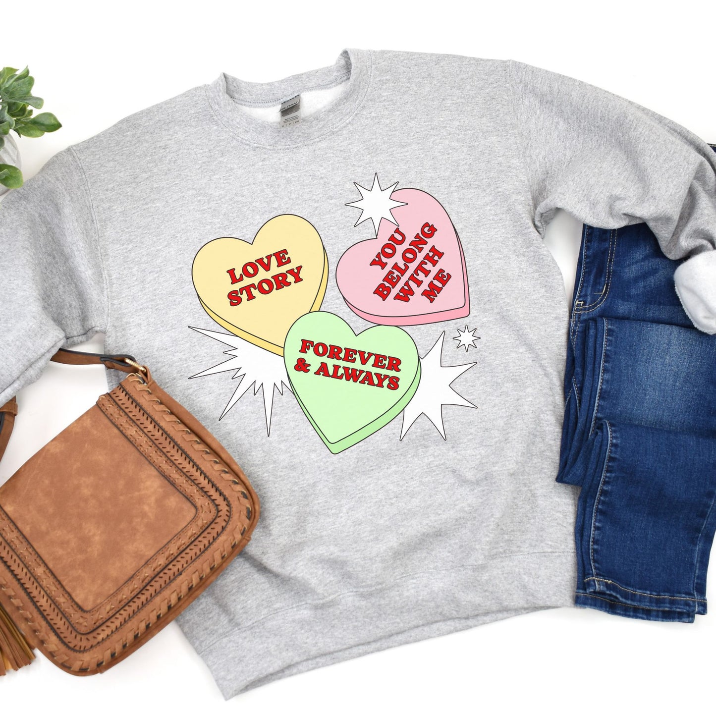 Fearless Era Candy Hearts Sweatshirt