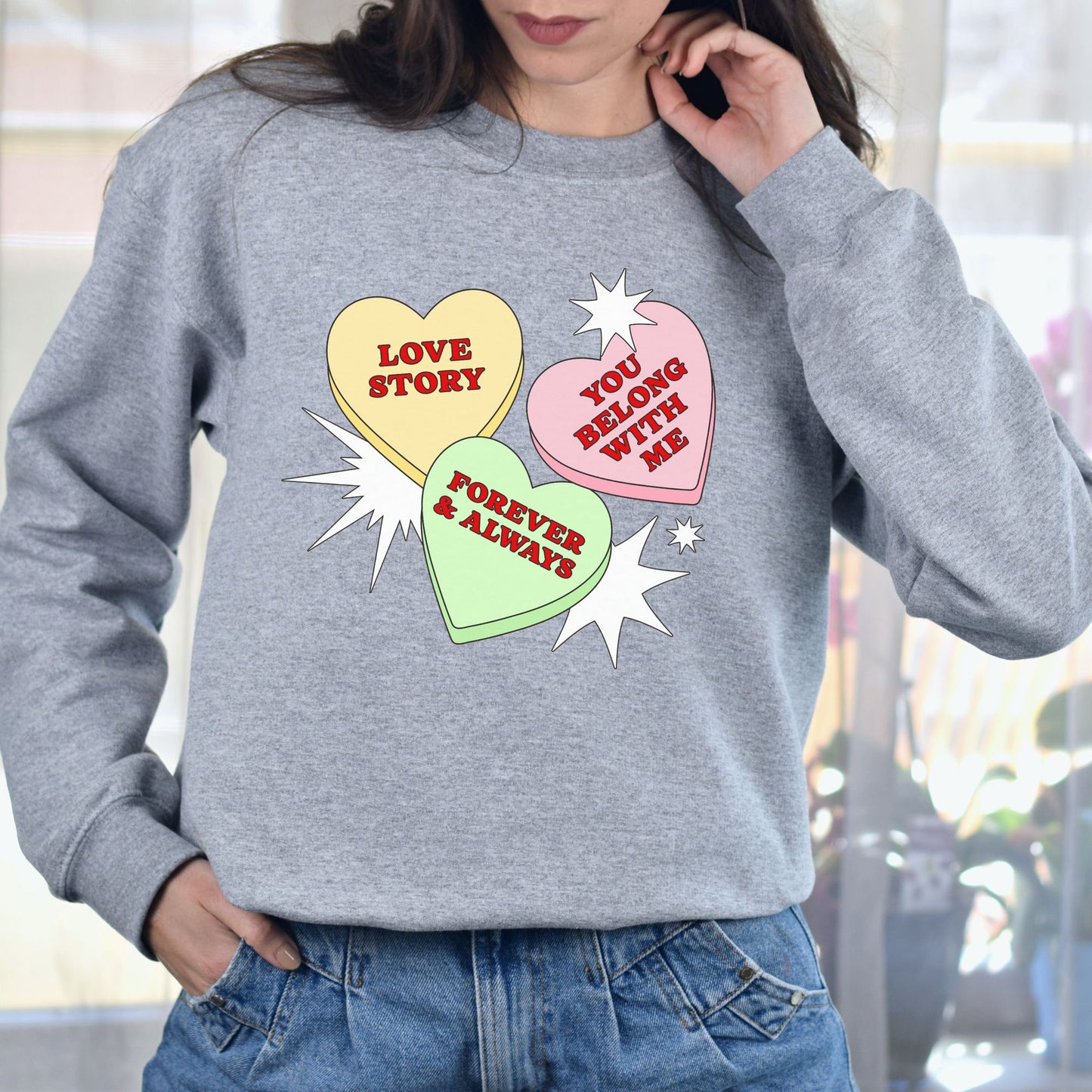 Fearless Era Candy Hearts Sweatshirt