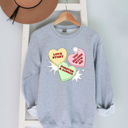 Fearless Era Candy Hearts Sweatshirt