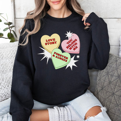 Fearless Era Candy Hearts Sweatshirt