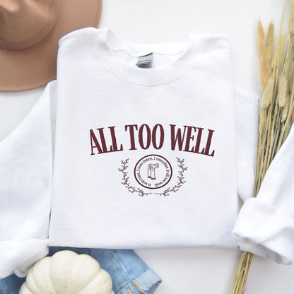 All Too Well Embroidered Varsity Sweatshirt