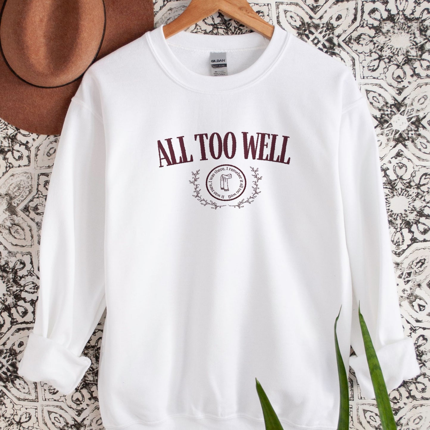 All Too Well Embroidered Varsity Sweatshirt