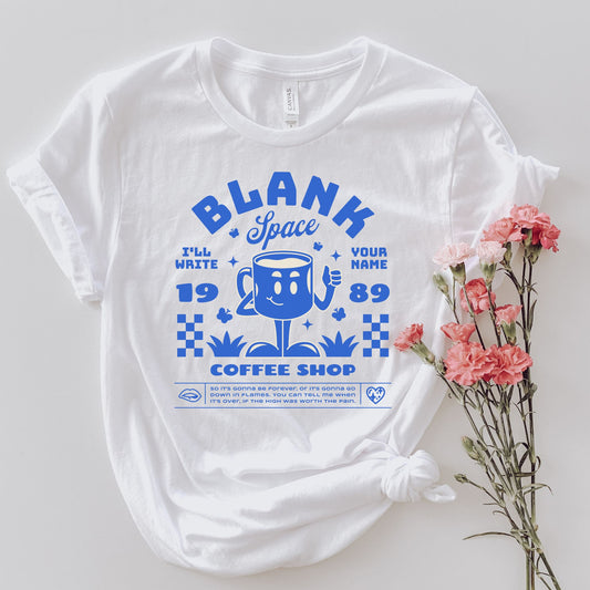 Blank Space Coffee Shop T-Shirt