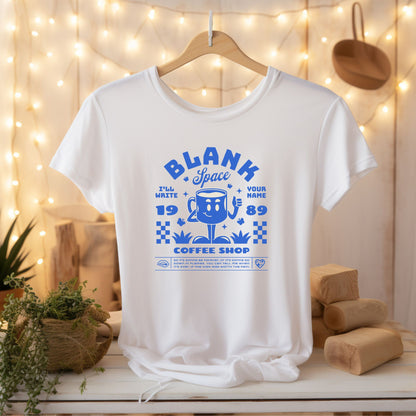 Blank Space Coffee Shop T-Shirt