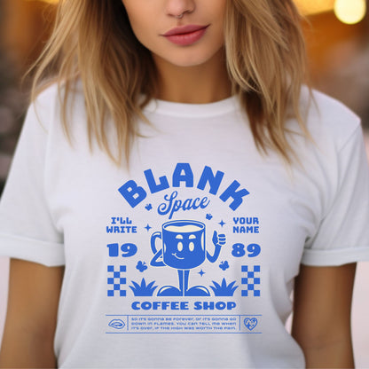 Blank Space Coffee Shop T-Shirt