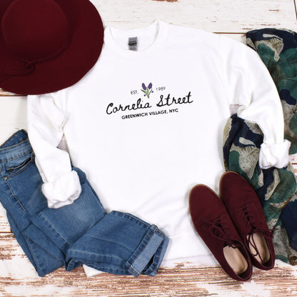 Cornelia Street Greenwich Village Embroidered Sweatshirt