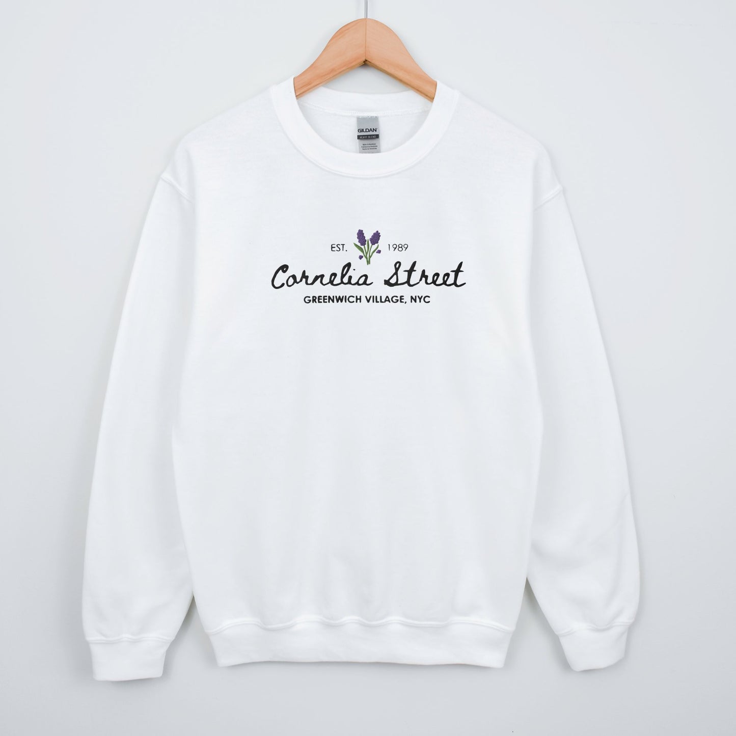 Cornelia Street Greenwich Village Embroidered Sweatshirt