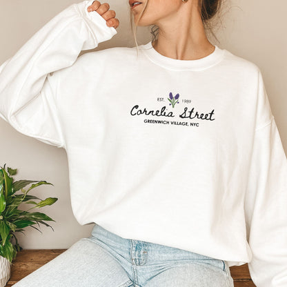 Cornelia Street Greenwich Village Embroidered Sweatshirt