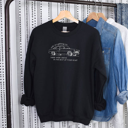 Ridin' In A Getaway Car Embroidered Sweatshirt