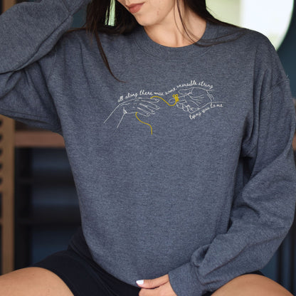 Invisible String Embroidered Sweatshirt