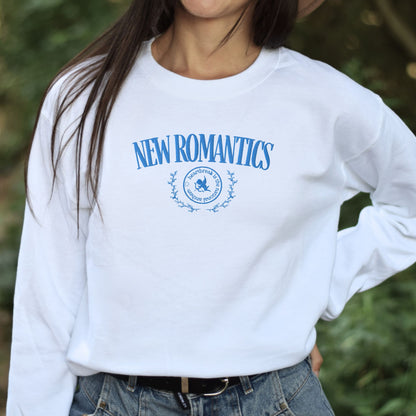 New Romantics Embroidered Varsity Sweatshirt