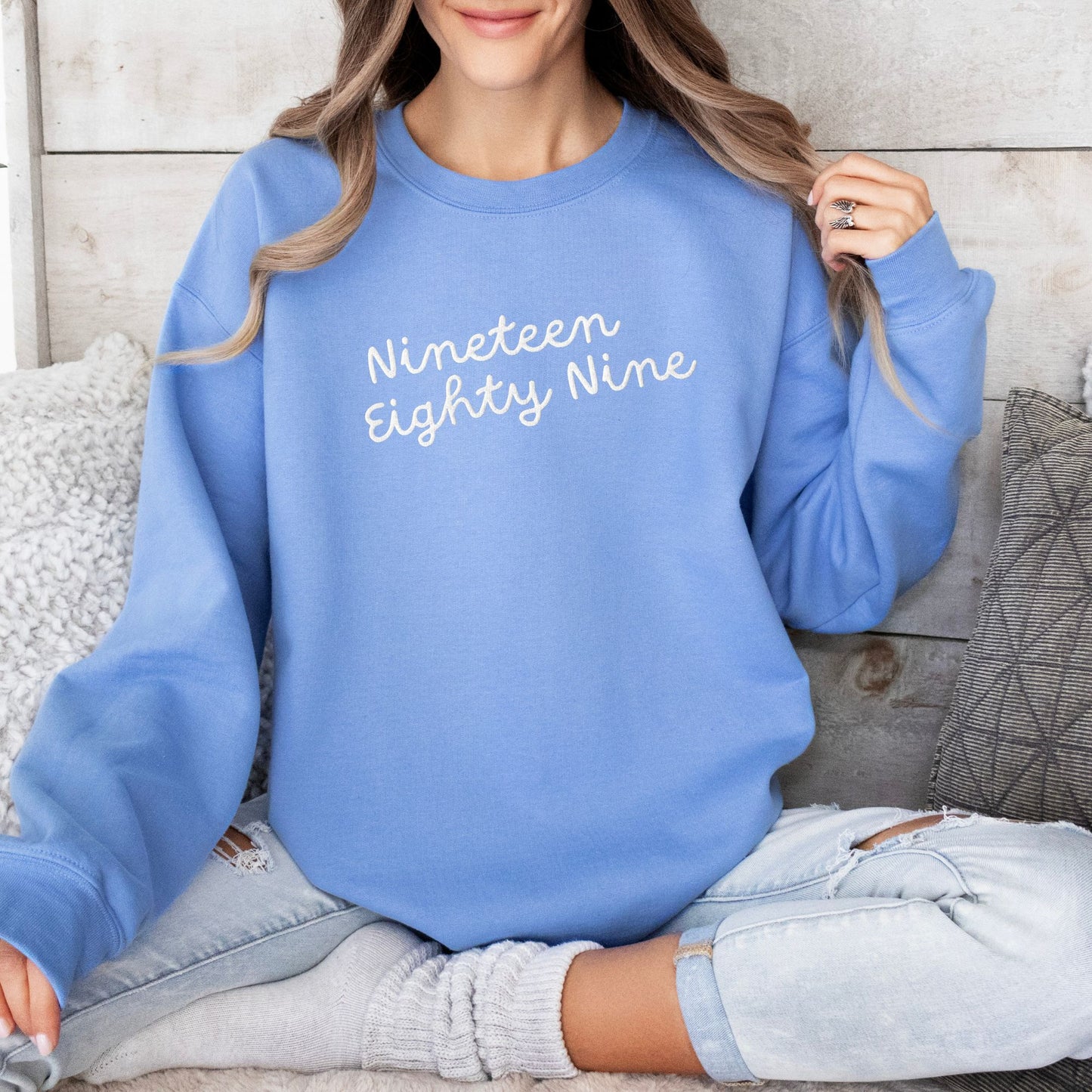 Nineteen Eighty Nine Embroidered Sweatshirt