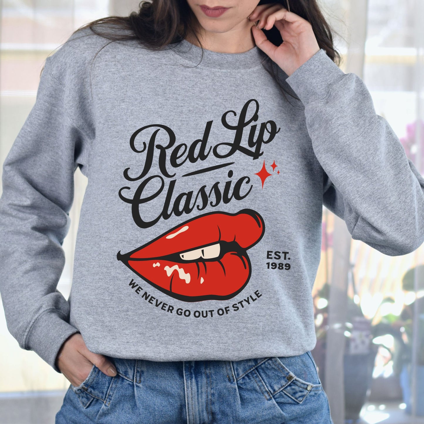 Red Lip Classic Sweatshirt