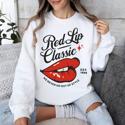 Red Lip Classic Sweatshirt