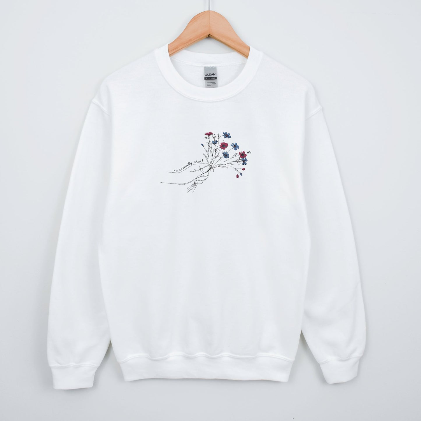 So Casually Cruel Embroidered Sweatshirt