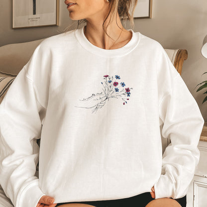 So Casually Cruel Embroidered Sweatshirt